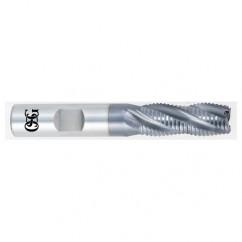 3/8 x 3/8 x 3/8 x 2-5/32 3 Fl HSS-CO Roughing Non-Center Cutting End Mill -  TiALN - First Tool & Supply