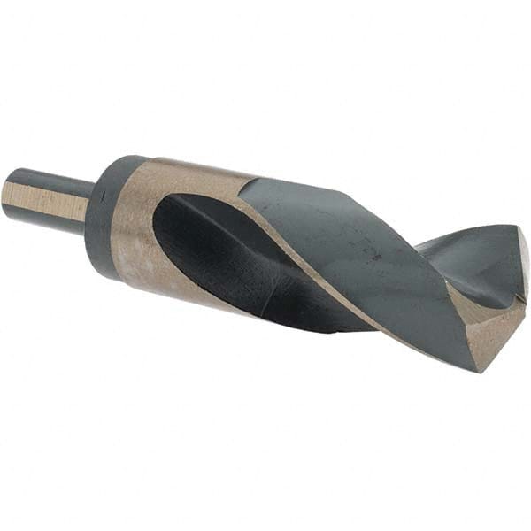 Made in USA - 1-3/16" High Speed Steel, 118° Point, Round with Flats Shank Maintenance Drill Bit - First Tool & Supply