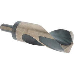 Made in USA - 1-1/4" High Speed Steel, 118° Point, Round with Flats Shank Maintenance Drill Bit - First Tool & Supply