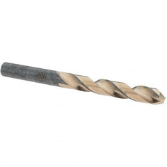 Made in USA - 23/64" High Speed Steel, 135° Point, Round with Flats Shank Maintenance Drill Bit - First Tool & Supply