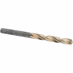 Made in USA - 9/32" High Speed Steel, 135° Point, Round with Flats Shank Maintenance Drill Bit - First Tool & Supply