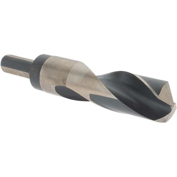 Made in USA - 31/32" High Speed Steel, 135° Point, Round with Flats Shank Maintenance Drill Bit - First Tool & Supply