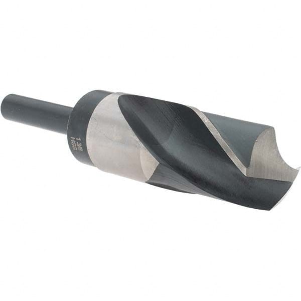 Import - 1-3/8" Drill, 118° Point, High Speed Steel Silver Deming & Reduced Shank Drill Bit - First Tool & Supply