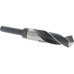 Import - 57/64" Drill, 118° Point, High Speed Steel Silver Deming & Reduced Shank Drill Bit - First Tool & Supply