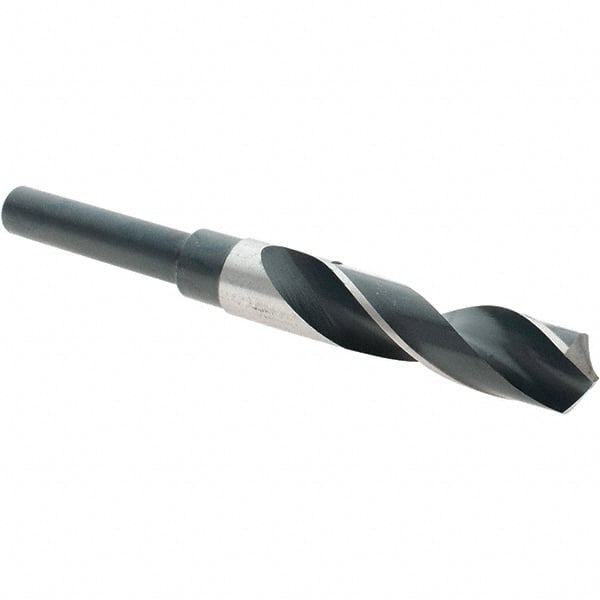 Import - 47/64" Drill, 118° Point, High Speed Steel Silver Deming & Reduced Shank Drill Bit - First Tool & Supply