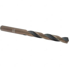 Import - 19/64" High Speed Steel, 135° Point, Round with Flats Shank Maintenance Drill Bit - First Tool & Supply