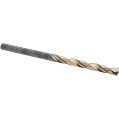 Made in USA - 9/64" High Speed Steel, 135° Point, Straight Shank Maintenance Drill Bit - First Tool & Supply