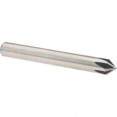 Value Collection - 1/4" Head Diam, 1/4" Shank Diam, 6 Flute 82° High Speed Steel Countersink - First Tool & Supply