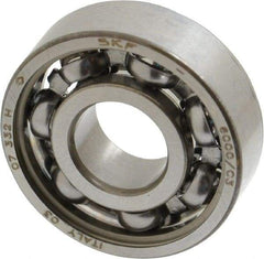 SKF - 10mm Bore Diam, 26mm OD, Open Deep Groove Radial Ball Bearing - 8mm Wide, 1 Row, Round Bore, 1,960 Nm Static Capacity, 4,750 Nm Dynamic Capacity - First Tool & Supply