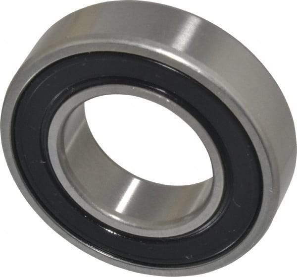 SKF - 25mm Bore Diam, 47mm OD, Double Seal Deep Groove Radial Ball Bearing - 12mm Wide, 1 Row, Round Bore, 6,550 Nm Static Capacity, 11,900 Nm Dynamic Capacity - First Tool & Supply