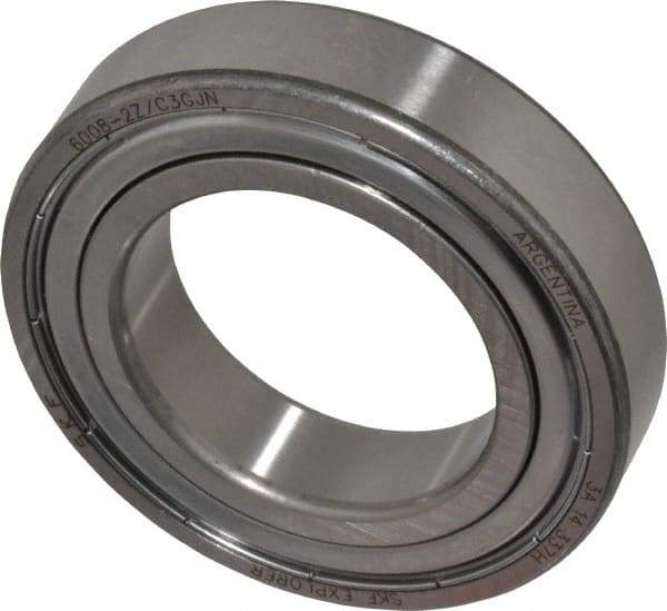 SKF - 40mm Bore Diam, 68mm OD, Double Shield Deep Groove Radial Ball Bearing - 15mm Wide, 1 Row, Round Bore, 11,600 Nm Static Capacity, 17,800 Nm Dynamic Capacity - First Tool & Supply