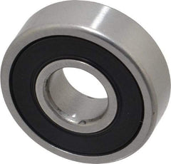 SKF - 12mm Bore Diam, 32mm OD, Double Seal Deep Groove Radial Ball Bearing - 10mm Wide, 1 Row, Round Bore, 3,100 Nm Static Capacity, 7,280 Nm Dynamic Capacity - First Tool & Supply