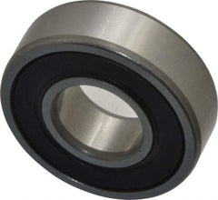 SKF - 15mm Bore Diam, 35mm OD, Double Seal Deep Groove Radial Ball Bearing - 11mm Wide, 1 Row, Round Bore, 3,750 Nm Static Capacity, 8,060 Nm Dynamic Capacity - First Tool & Supply