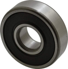 SKF - 15mm Bore Diam, 42mm OD, Double Seal Deep Groove Radial Ball Bearing - 13mm Wide, 1 Row, Round Bore, 5,400 Nm Static Capacity, 11,900 Nm Dynamic Capacity - First Tool & Supply