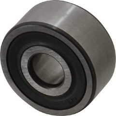 SKF - 10mm Bore Diam, 30mm OD, Double Seal Angular Contact Radial Ball Bearing - 14mm Wide, 2 Rows, Round Bore, 4,300 Lb Static Capacity, 7,610 Lb Dynamic Capacity - First Tool & Supply