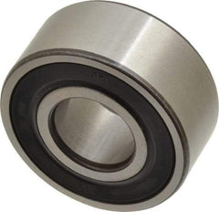 SKF - 17mm Bore Diam, 40mm OD, Double Seal Angular Contact Radial Ball Bearing - 17.5mm Wide, 2 Rows, Round Bore, 8,800 Lb Static Capacity, 14,300 Lb Dynamic Capacity - First Tool & Supply