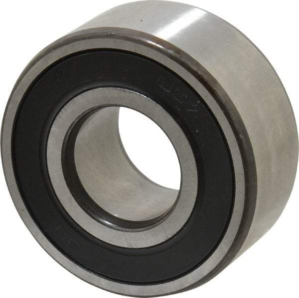 SKF - 20mm Bore Diam, 47mm OD, Double Seal Angular Contact Radial Ball Bearing - 20.6mm Wide, 2 Rows, Round Bore, 12,000 Lb Static Capacity, 19,000 Lb Dynamic Capacity - First Tool & Supply