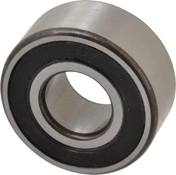 SKF - 20mm Bore Diam, 47mm OD, Double Seal Angular Contact Radial Ball Bearing - 20.6mm Wide, 2 Rows, Round Bore, 12,000 Lb Static Capacity, 19,000 Lb Dynamic Capacity - First Tool & Supply