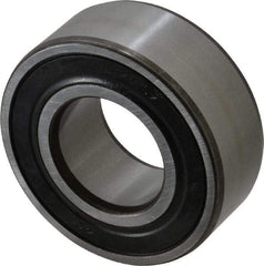 SKF - 30mm Bore Diam, 62mm OD, Double Seal Angular Contact Radial Ball Bearing - 23.8mm Wide, 2 Rows, Round Bore, 20,800 Lb Static Capacity, 28,600 Lb Dynamic Capacity - First Tool & Supply