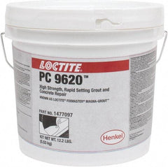 Loctite - 128 Fluid Ounce Container, Gray, Tub Magnesium Phosphate Construction Adhesive - Series Magna-Grout, 15 to 22 min Fixture Time, Indoor, Outdoor - First Tool & Supply