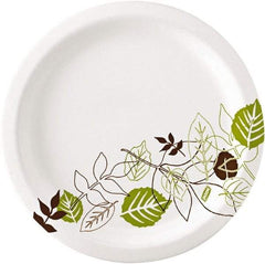 Dixie - Pathways Soak-Proof Shield Paper Plates, 8-1/2" - Green, Burgundy - First Tool & Supply