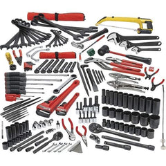 Proto - 172 Piece 1/4, 3/8 & 1/2" Drive Mechanic's Tool Set - Comes in Roller Cabinet - First Tool & Supply