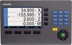 Acu-Rite - 2 Axis, 12" X-Axis Travel, 120" Y-Axis Travel, Lathe DRO System - 5µm Resolution, 5µm Accuracy, LCD Color Display - First Tool & Supply