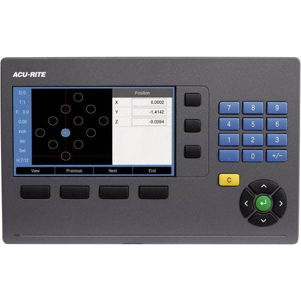 Acu-Rite - 2 Axis, 24" X-Axis Travel, 13" Y-Axis Travel, Milling DRO System - 5µm Resolution, 5µm Accuracy, LCD Color Display - First Tool & Supply