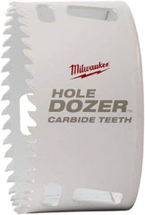 Milwaukee Tool - 4-1/2" Diam, 1-5/8" Cutting Depth, Hole Saw - Carbide-Tipped Saw, Toothed Edge - First Tool & Supply