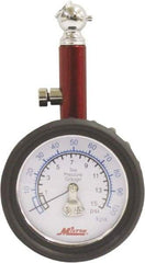 Milton - 0 to 15 psi Dial Ball Tire Pressure Gauge - 0.5 psi Resolution - First Tool & Supply