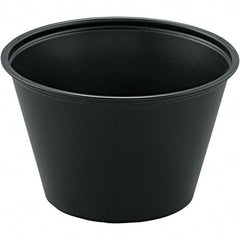 Solo - 4 oz Polystyrene Portion Cups - Black - First Tool & Supply