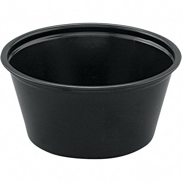 Solo - 2 oz Polystyrene Portion Cups - Black - First Tool & Supply