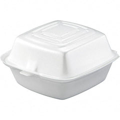 DART - 5-1/2 x 5-3/8 x 2-7/8" Foam Carryout Food Container - White - First Tool & Supply