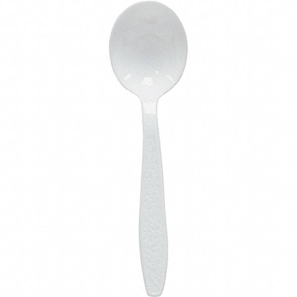 Solo - Heavyweight Polystyrene Soup Spoons - White - First Tool & Supply