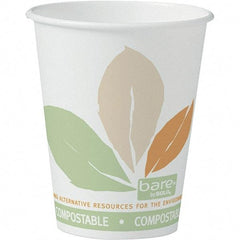 Solo - 8 oz Paper Hot Cups - White, Green, Orange - First Tool & Supply