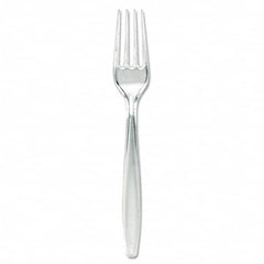 Dixie - Plastic Cutlery, Forks, Heavyweight, Clear - First Tool & Supply