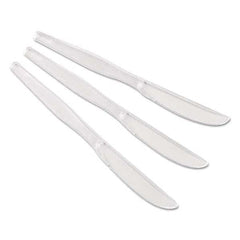 Dixie - Heavyweight Polystyrene Cutlery, Knives, Clear, 1000/Carton - First Tool & Supply