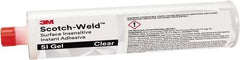 3M - 10.60 oz Cartridge Clear Instant Adhesive - Series Part Number SI Gel, 30 to 60 sec Working Time, 24 hr Full Cure Time - First Tool & Supply