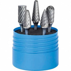 SGS Pro - Burr Sets Head Shape: Ball Nose Cone; Ball Nose Cylinder; Ball Nose Tree; Cylinder w/Endcut; Pointed Tree Tooth Style: Double Cut - First Tool & Supply