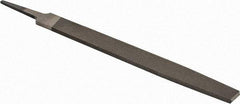 PFERD - 8" Long, Second Cut, Flat American-Pattern File - Single, Double Cut, 0.22" Overall Thickness, Tang - First Tool & Supply