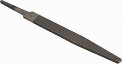 PFERD - 4" Long, Smooth Cut, Flat American-Pattern File - Single, Double Cut, 0.09" Overall Thickness, Tang - First Tool & Supply