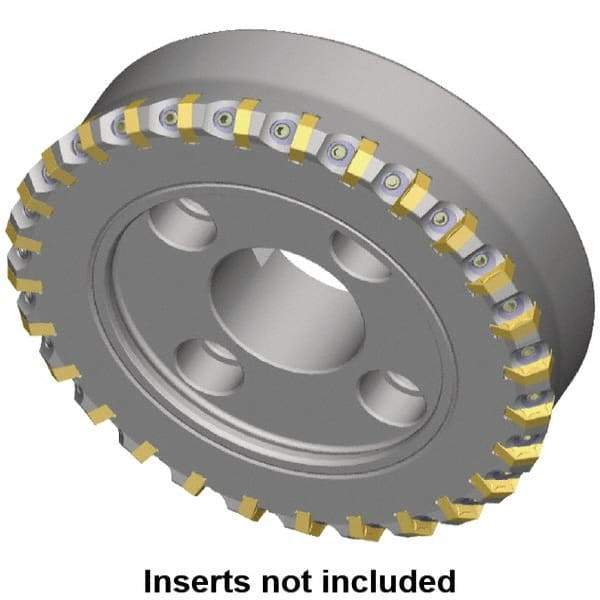 Kennametal - 172.8mm Cut Diam, 40mm Arbor Hole, 6.5mm Max Depth of Cut, 45° Indexable Chamfer & Angle Face Mill - 22 Inserts, HNGX 0905... Insert, Right Hand Cut, 22 Flutes, Series HexaCut - First Tool & Supply