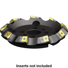 Kennametal - 160.34mm Cut Diam, 40mm Arbor Hole, 17.15mm Max Depth of Cut, 45° Indexable Chamfer & Angle Face Mill - 6 Inserts, LN.U 2410... Insert, Right Hand Cut, 6 Flutes, Series MEGA45 - First Tool & Supply