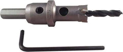 Disston - 1-11/16" Diam, 1" Cutting Depth, Hole Saw - Carbide-Tipped Saw, Toothed Edge - First Tool & Supply