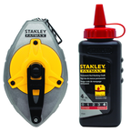 STANLEY® FATMAX® Aluminum Chalk Line Reel with 4 oz. Red Chalk - First Tool & Supply