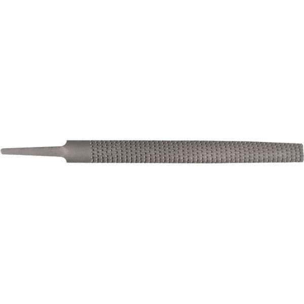 Stanley - 8" Long, Bastard Cut, Half Round American-Pattern File - Single Cut, 1/4" Overall Thickness - First Tool & Supply