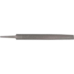 Stanley - 8" Long, Bastard Cut, Half Round American-Pattern File - Single Cut, 1/4" Overall Thickness - First Tool & Supply