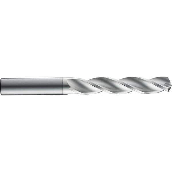 SGS - 6mm 124° Solid Carbide Jobber Drill - TiB2 Finish, Right Hand Cut, Spiral Flute, Straight Shank, 82mm OAL, Notched Point - First Tool & Supply