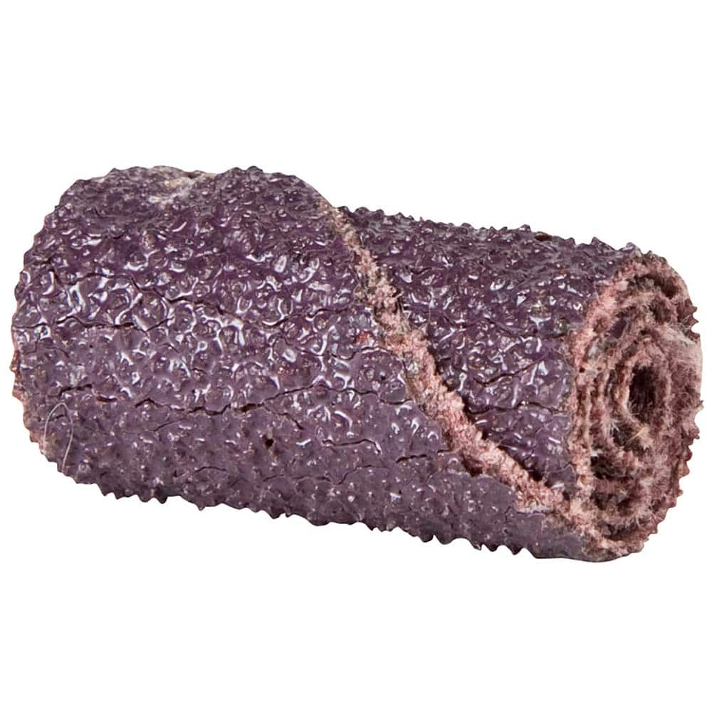 Norton - 1/2" Max Roll Diam x 2" OAL, 120 Grit Aluminum Oxide Straight Cartridge Roll - First Tool & Supply