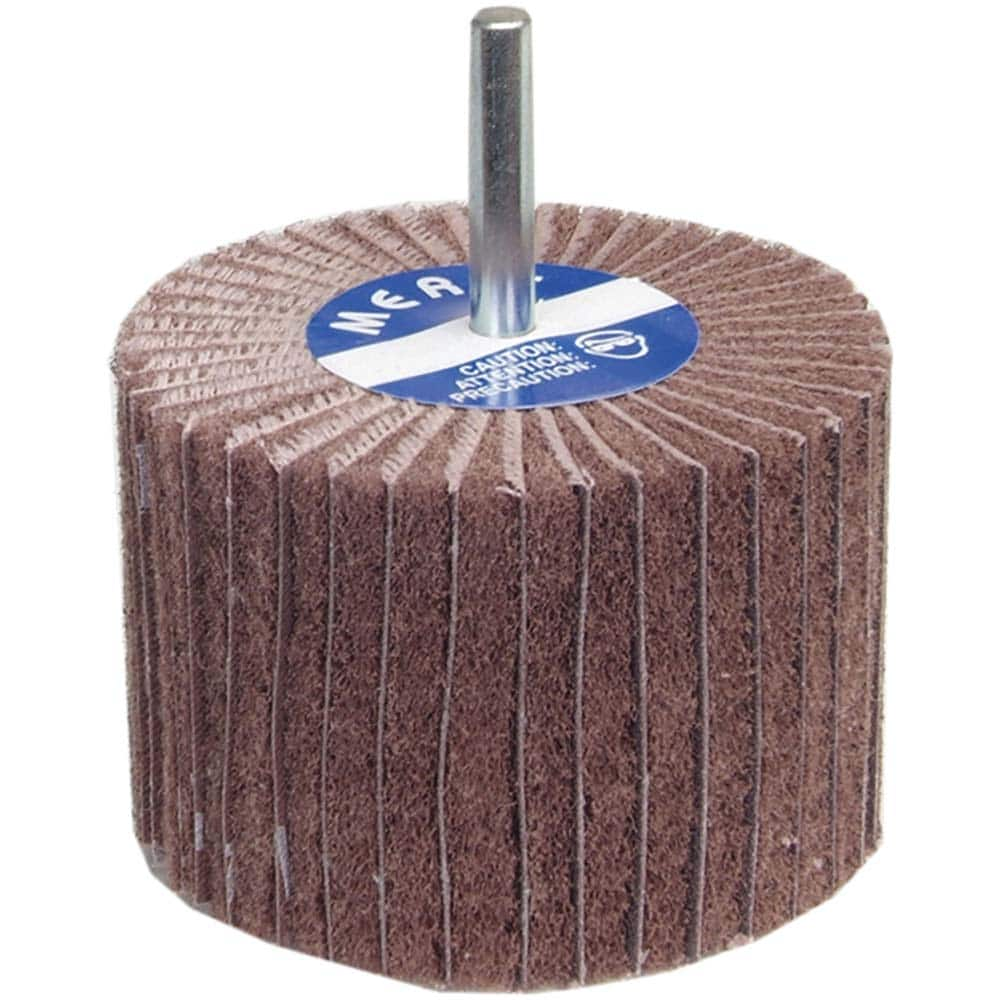 Norton - 4" Diam x 1" Face Width, Very Fine Aluminum Oxide Nonwoven Mounted Flap Wheel - First Tool & Supply